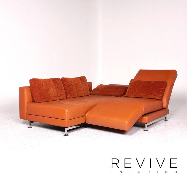 Brühl Moule designer sofa set orange corner sofa stool function #8996