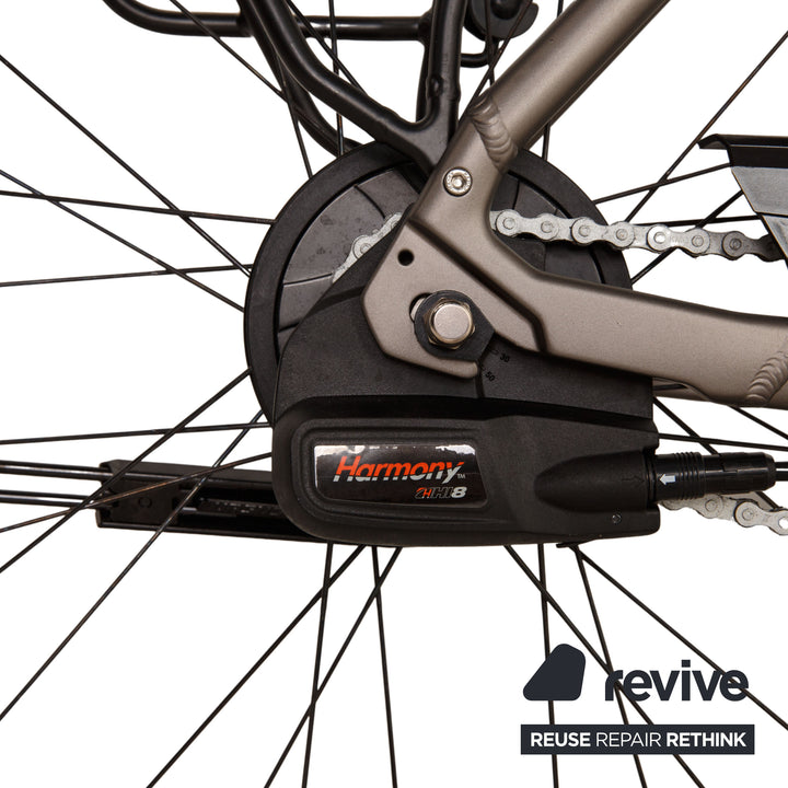 Raleigh DOVER IMPULSE ERGO XXL 2016 Vélo de ville électrique en aluminium 2016 Gris Argent RH 46 Vélo