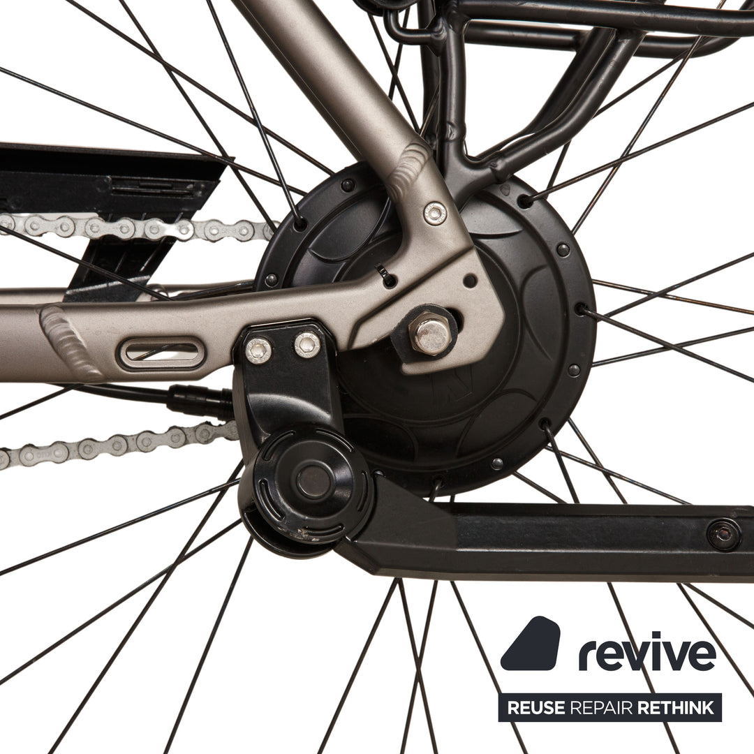Raleigh DOVER IMPULSE ERGO XXL 2016 Vélo de ville électrique en aluminium 2016 Gris Argent RH 46 Vélo