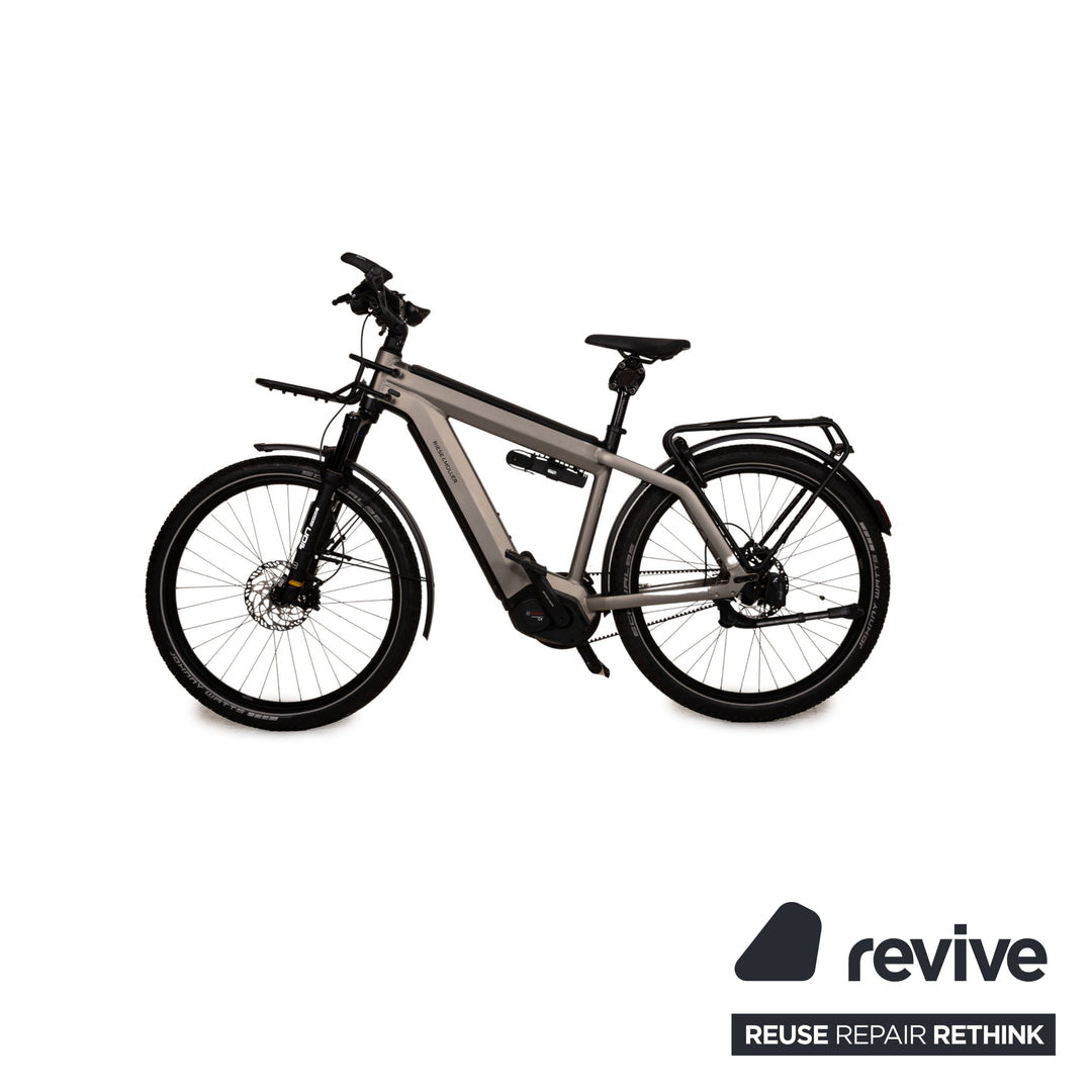 Riese &amp; Müller SUPERCHARGER2 GT ROHLOFF DUALBATTERY 1000 2021 E-Trekking Bike Gray RH 49 Bicycle