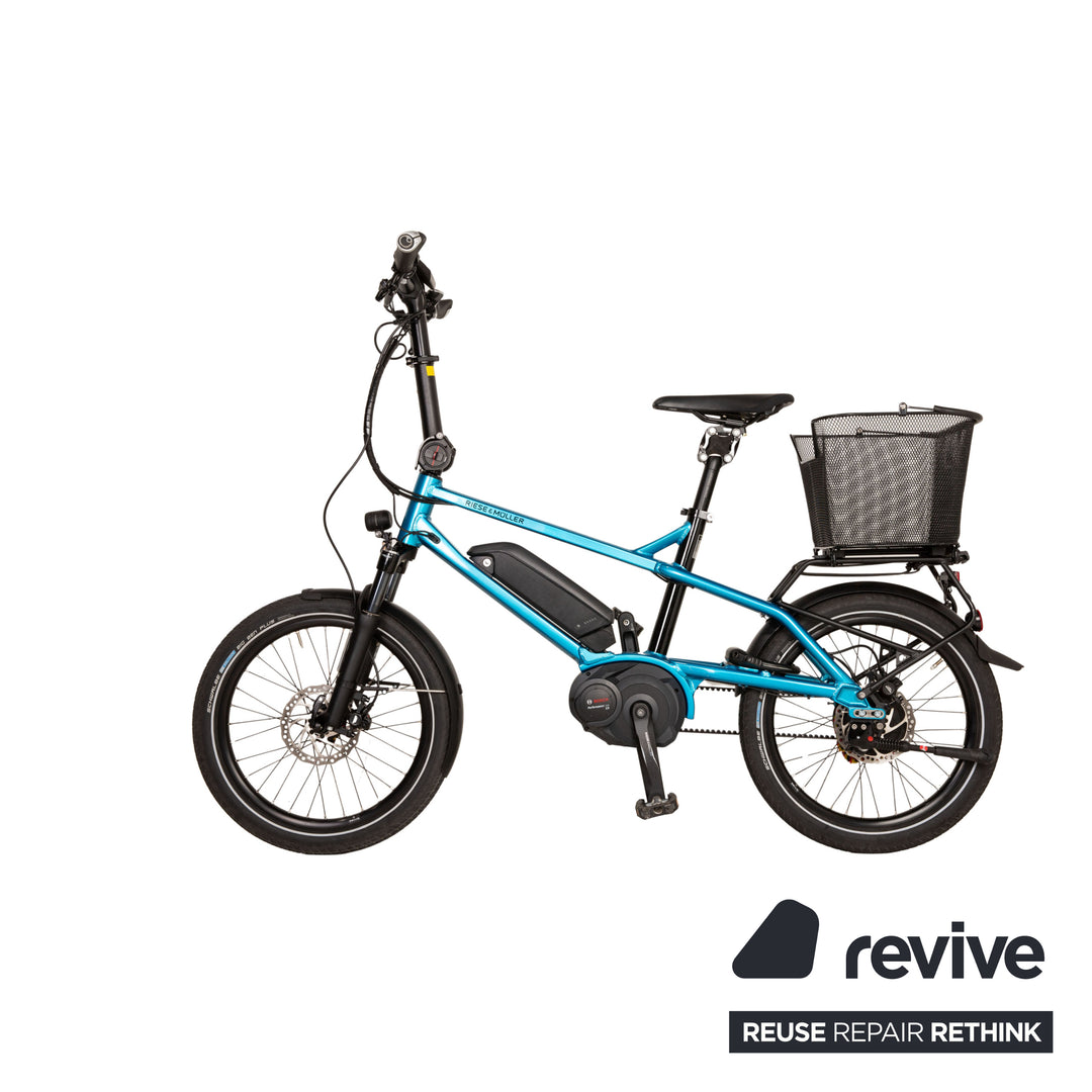 Riese &amp; Müller TINKER NUVINCI 2017 aluminum e-city bike azure blue RH 40cm bicycle