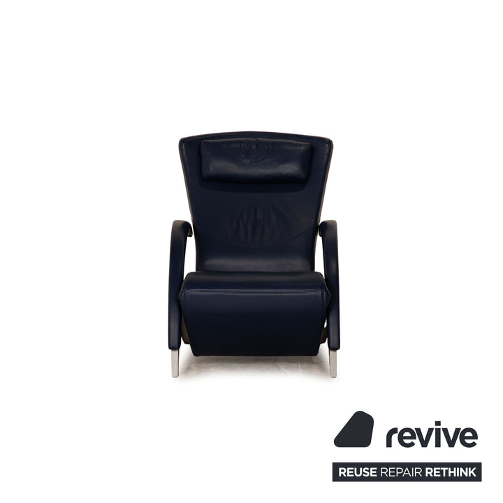 Rolf Benz 3100 Leder Sessel Blau