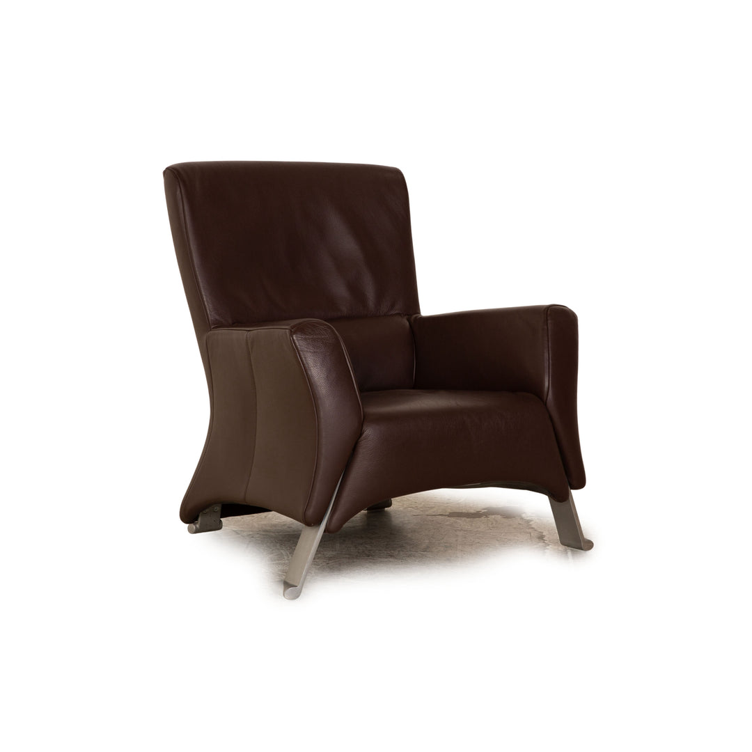 Rolf Benz 322 Fauteuil en cuir marron