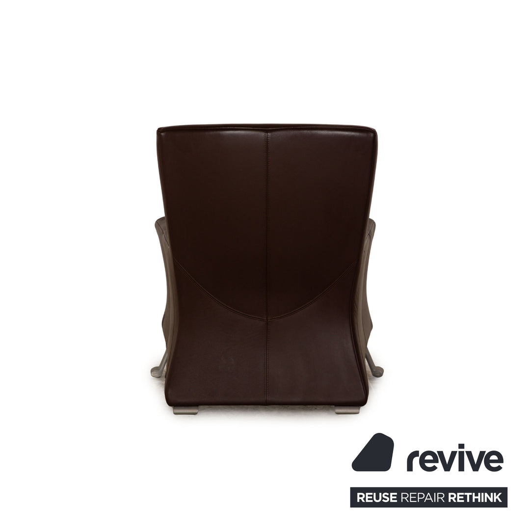 Rolf Benz 322 Fauteuil en cuir marron