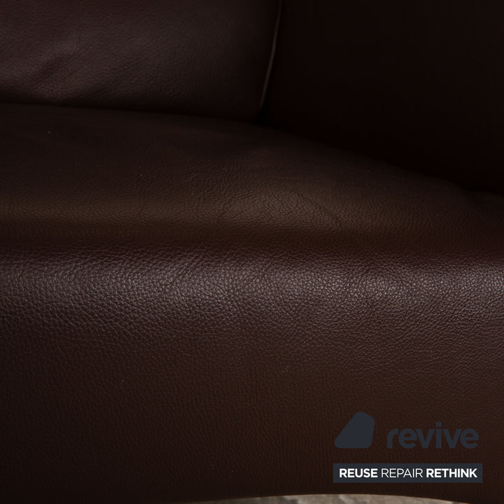 Rolf Benz 322 Fauteuil en cuir marron