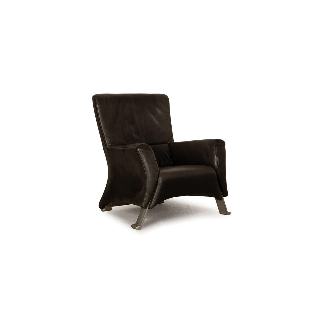 Rolf Benz 322 Leder Sessel Grau