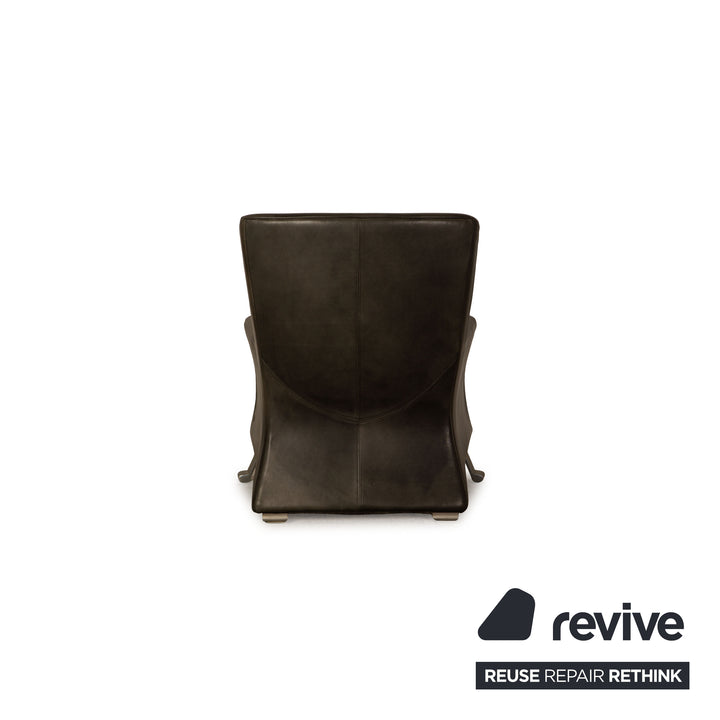 Rolf Benz 322 Leder Sessel Grau