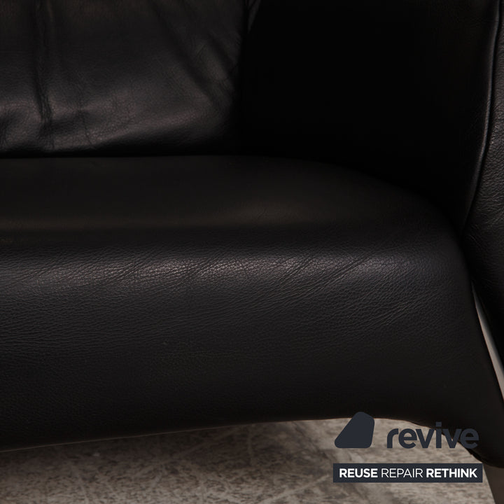 Rolf Benz 322 Leather Armchair Black