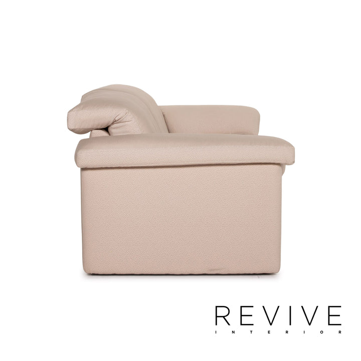 Rolf Benz 4000 fabric sofa cream three-seater couch
