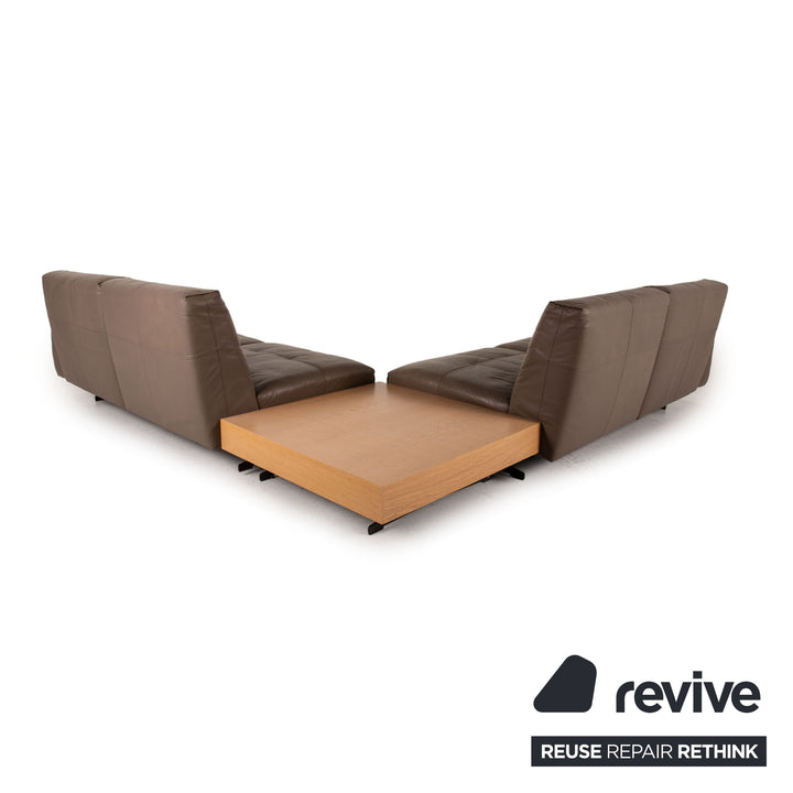 Rolf Benz 50 Leder Sofa Braun Ecksofa Couch