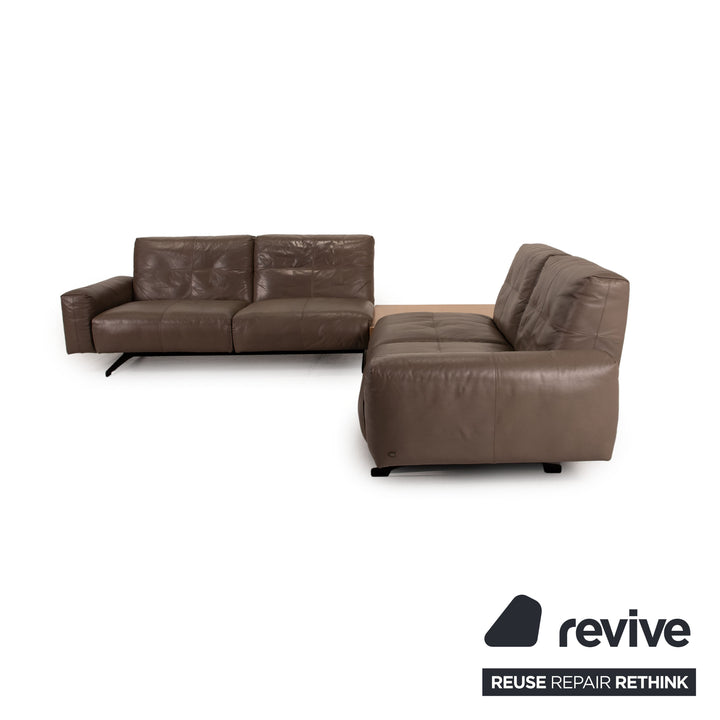 Rolf Benz 50 Leder Sofa Braun Ecksofa Couch