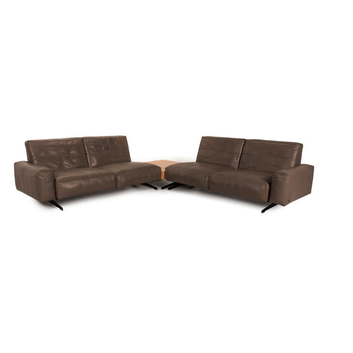 Rolf Benz 50 Leder Sofa Braun Ecksofa Couch
