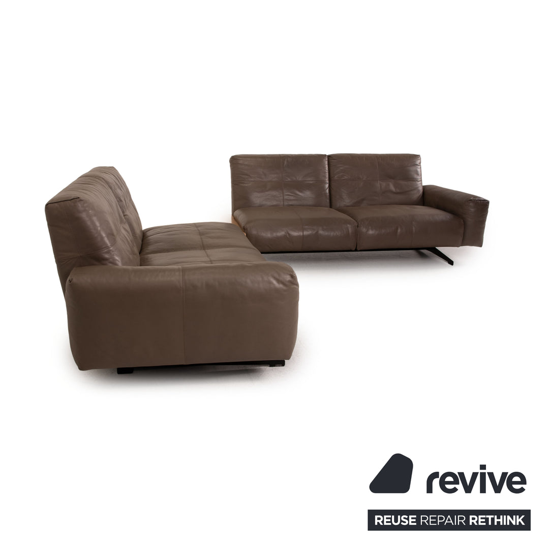 Rolf Benz 50 Leder Sofa Braun Ecksofa Couch