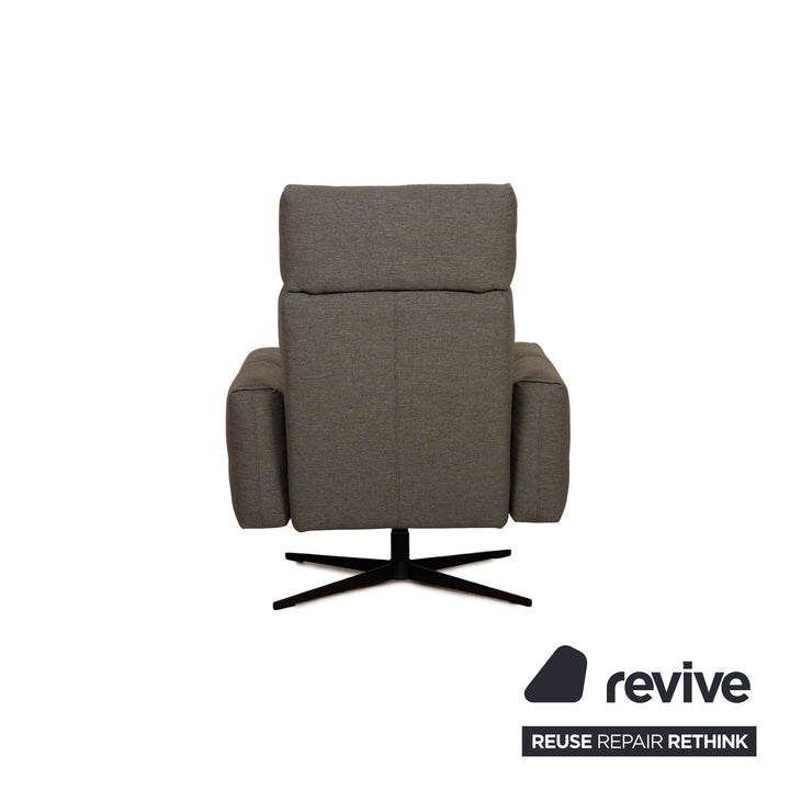 Rolf Benz 50 fabric armchair set gray stool