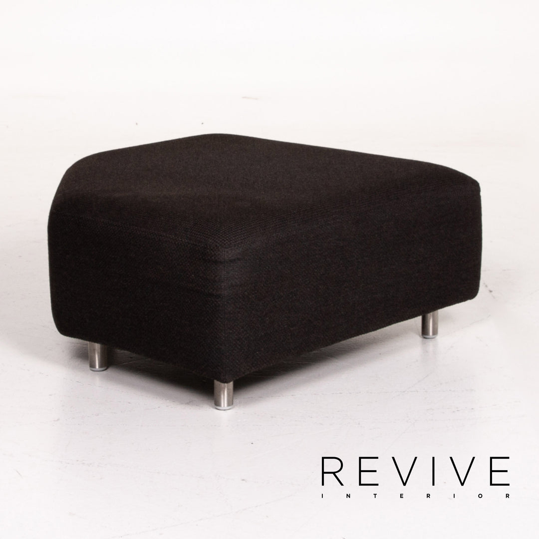 Rolf Benz 546 Stoff Ecksofa inkl. Hocker Anthrazit Sofa Couch #13613
