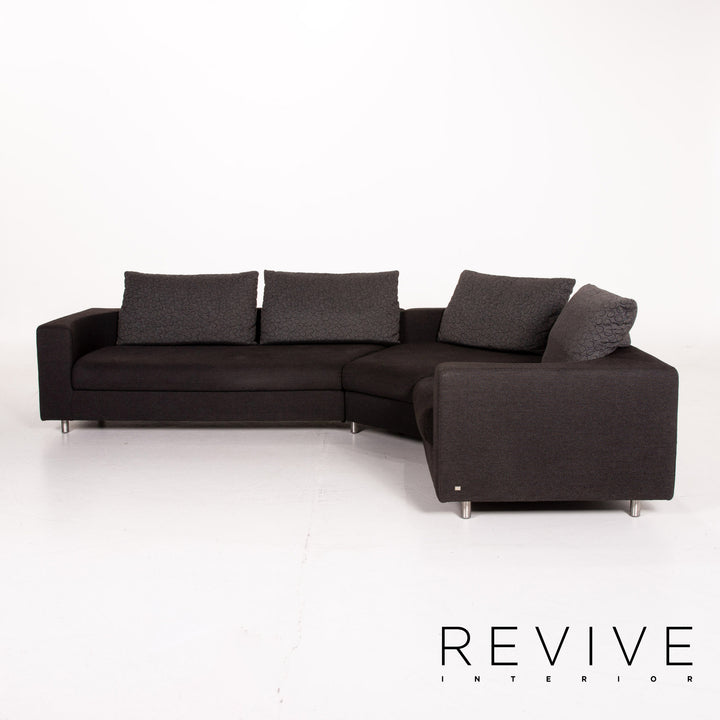Rolf Benz 546 Stoff Ecksofa inkl. Hocker Anthrazit Sofa Couch #13613