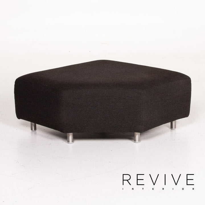Rolf Benz 546 Stoff Ecksofa inkl. Hocker Anthrazit Sofa Couch #13613
