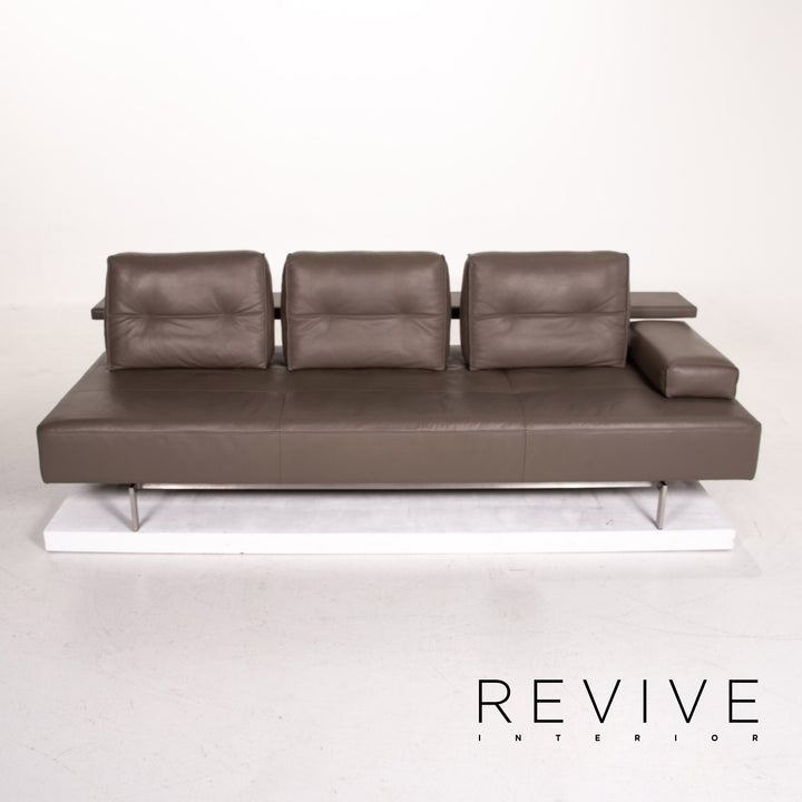 Rolf Benz Dono Leder Sofa Braun Dreisitzer Couch #14464
