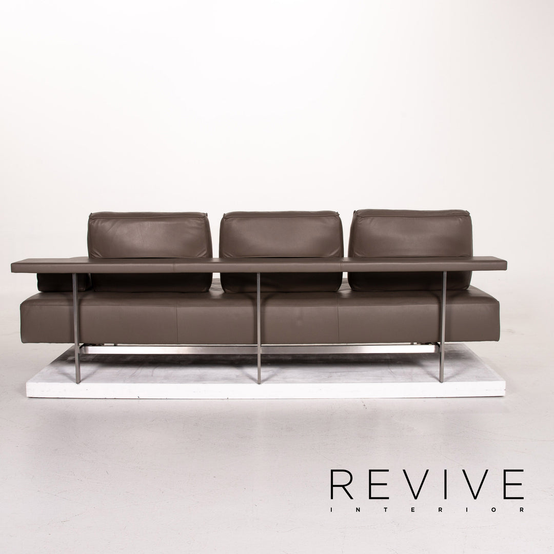 Rolf Benz Dono Leder Sofa Braun Dreisitzer Couch #14464