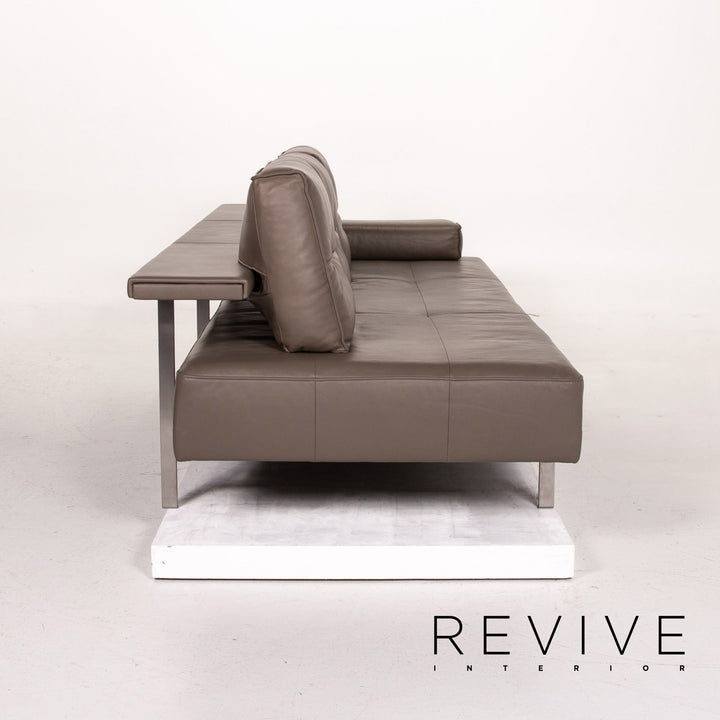 Rolf Benz Dono Leder Sofa Braun Dreisitzer Couch #14464