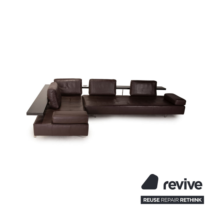 Rolf Benz Dono Leder Sofa Braun Ecksofa Couch