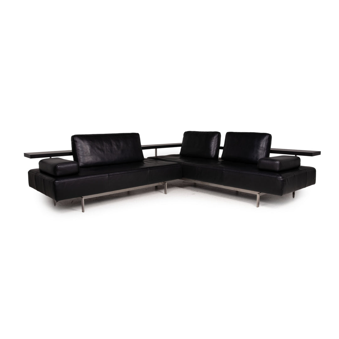 Rolf Benz Dono Leder Sofa Schwarz Ecksofa Couch