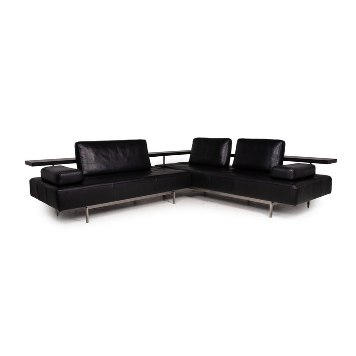 Rolf Benz Dono Leder Sofa Schwarz Ecksofa Couch