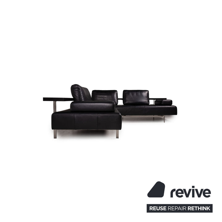 Rolf Benz Dono Leder Sofa Schwarz Ecksofa Couch