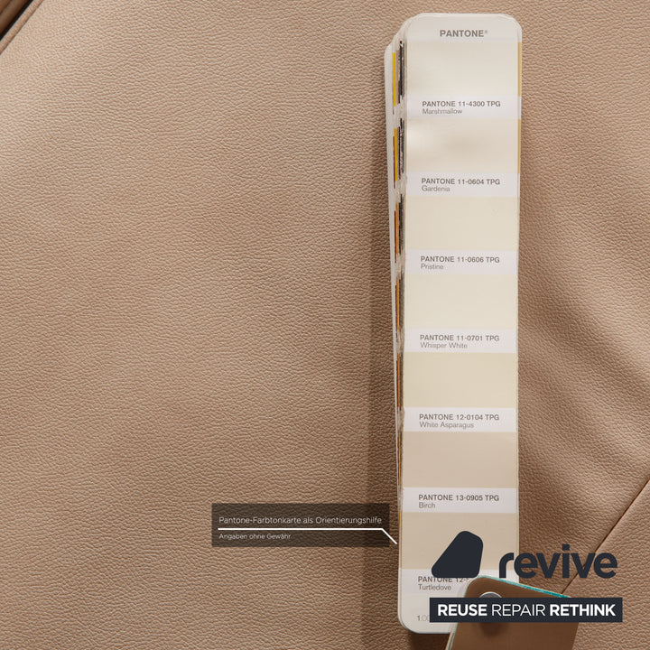 Rolf Benz Dono Stoff Sofa Beige Ecksofa Couch Mikrofaser Neubezug