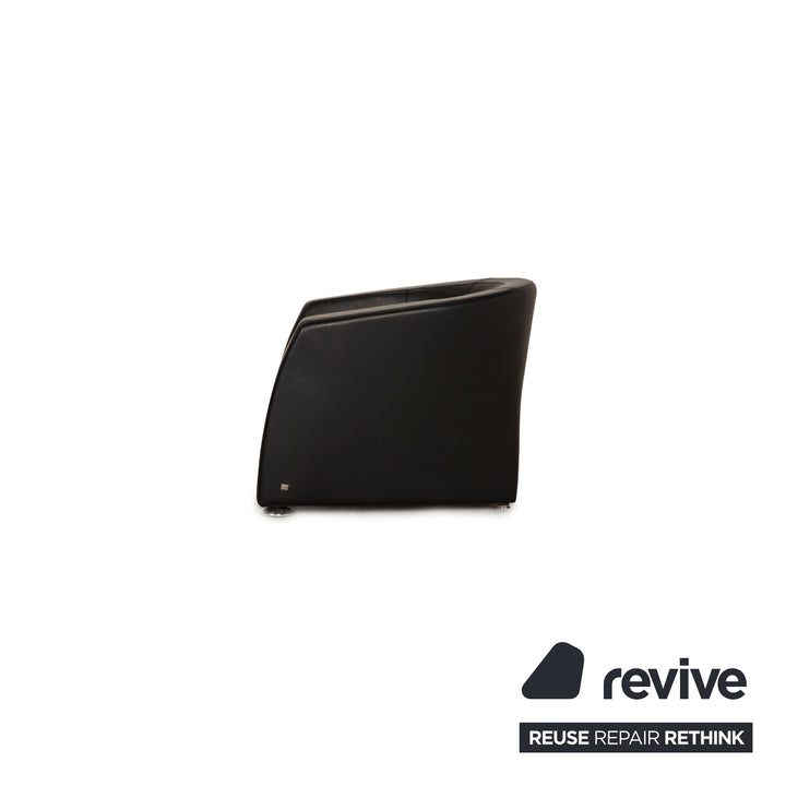 Rolf Benz Ego Leather Armchair Black