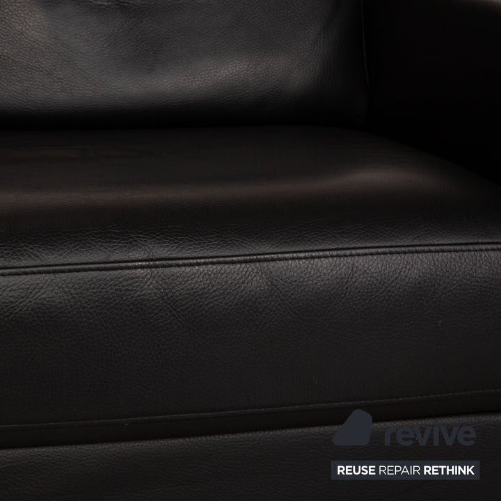 Rolf Benz Ego Leather Armchair Black