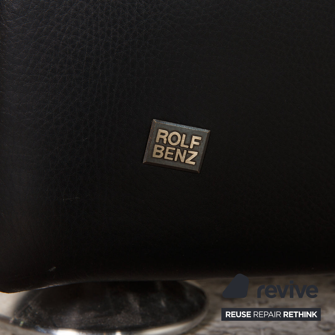 Rolf Benz Ego Leather Armchair Black