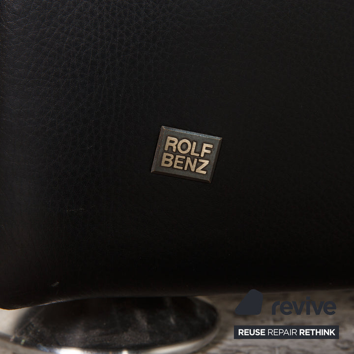 Rolf Benz Ego Leather Armchair Black