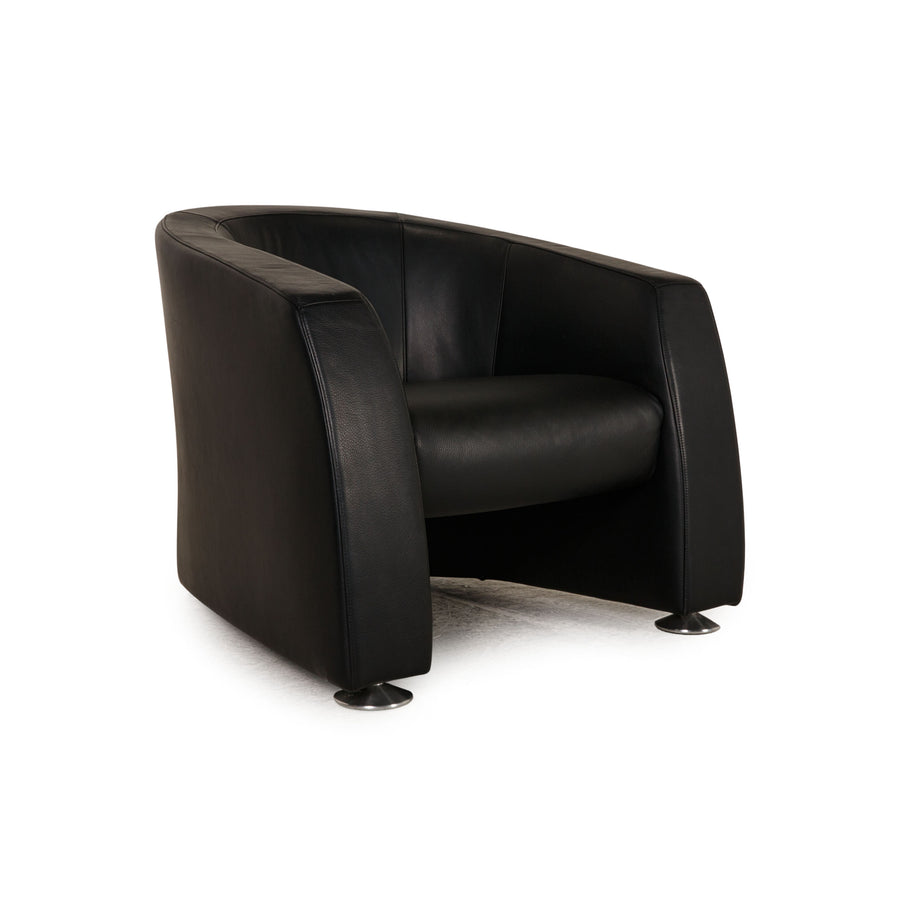 Rolf Benz Ego Leather Armchair Black