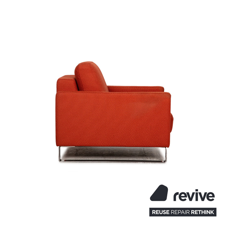 Rolf Benz EGO Stoff Sessel Garnitur Orange