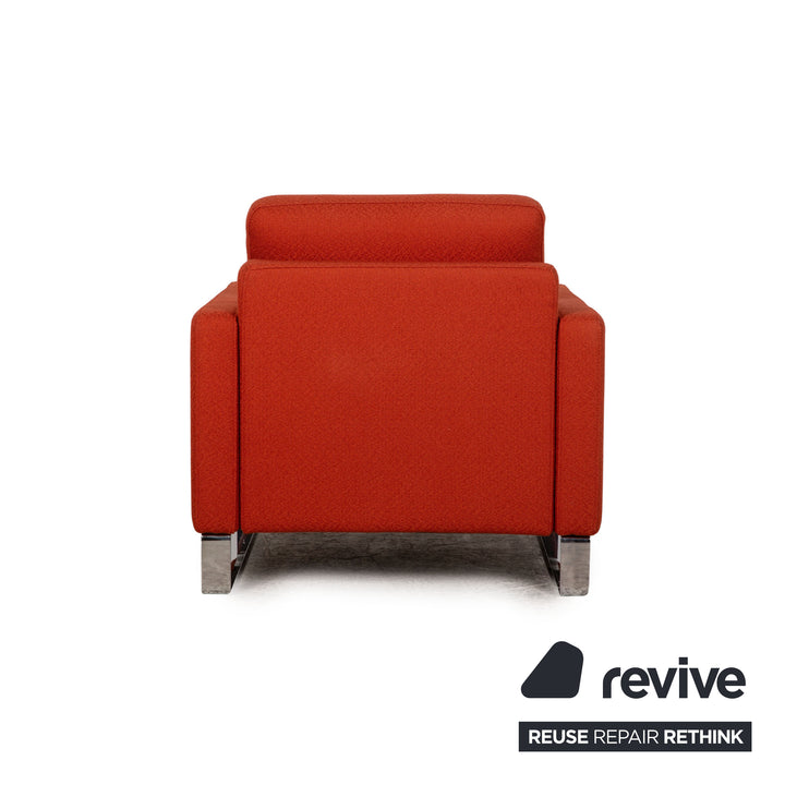 Rolf Benz EGO Stoff Sessel Garnitur Orange