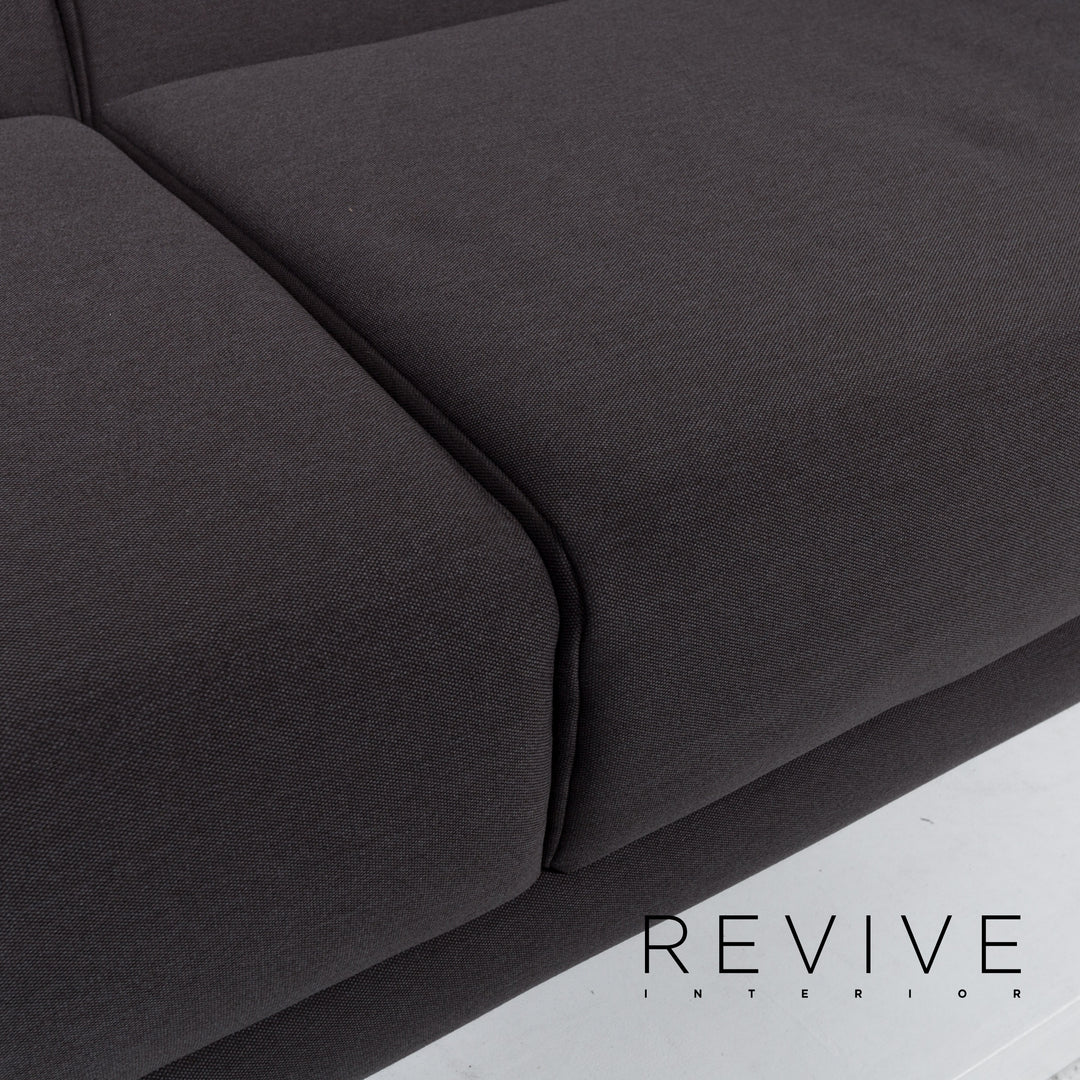 Rolf Benz Freistil 141 Stoff Sofa Anthrazit Dreisitzer Couch #13431