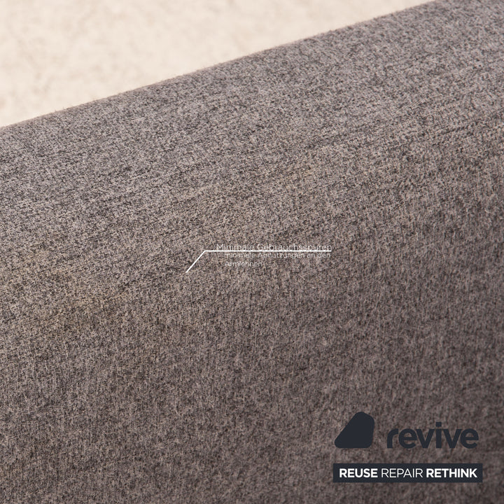 Rolf Benz Freistil Stoff Sofa Grau Dreisitzer Couch