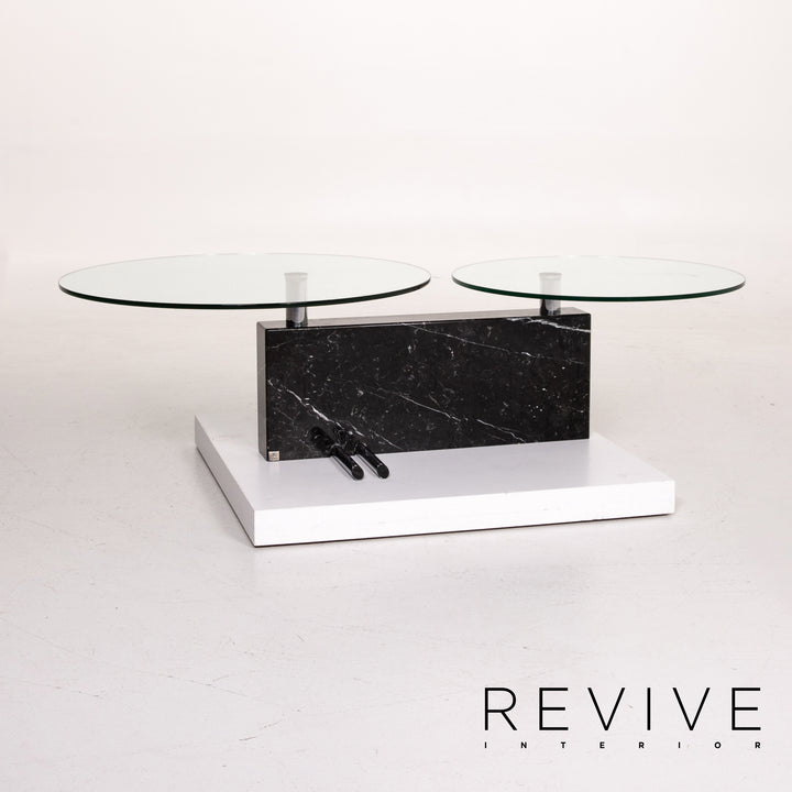 Rolf Benz | Table basse | Verre | Noir | Raviver l'intérieur
