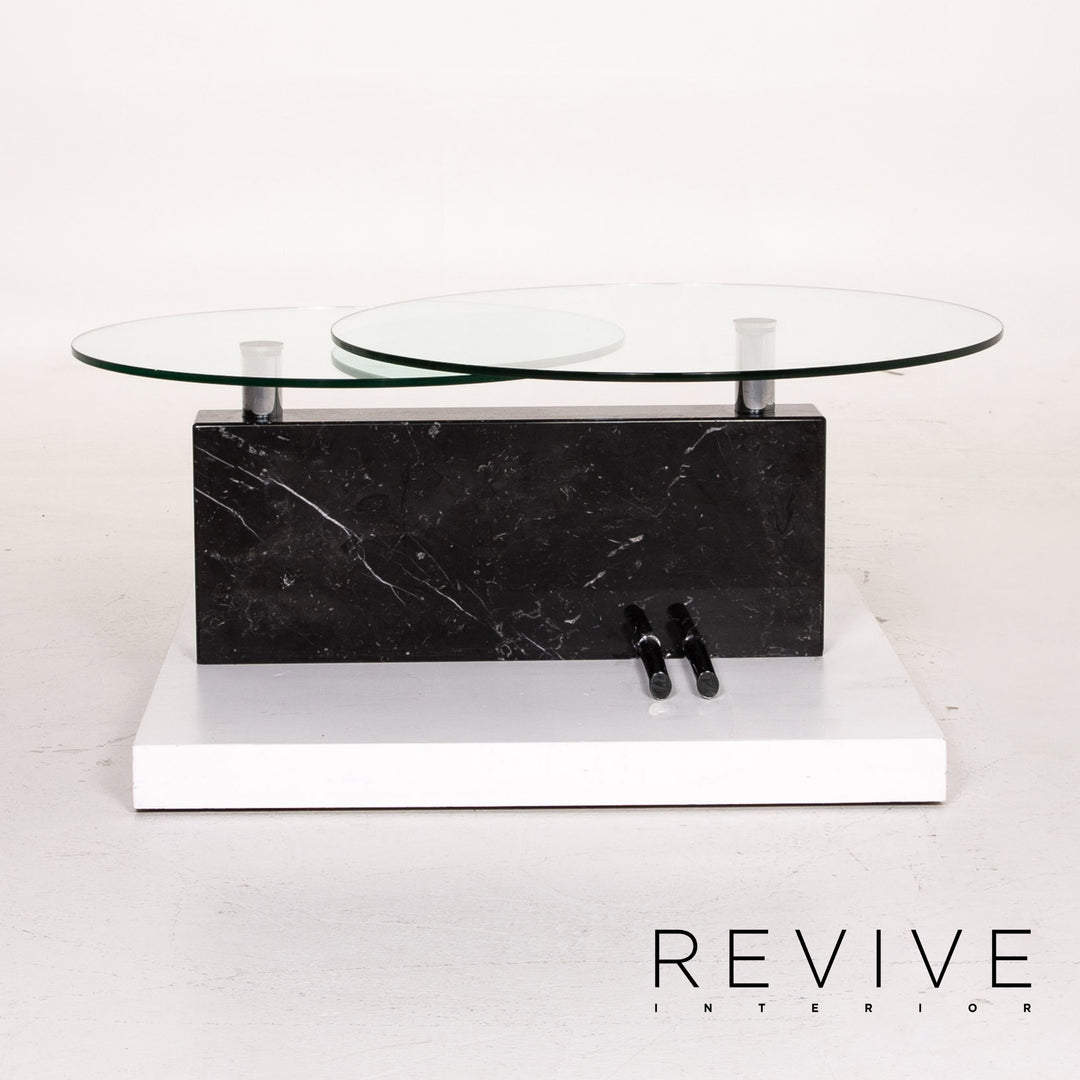 Rolf Benz | Table basse | Verre | Noir | Raviver l'intérieur