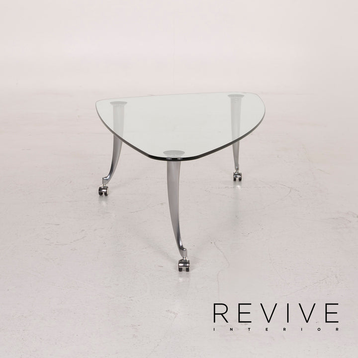 Rolf Benz Glas Tisch Silber Couchtisch #14982