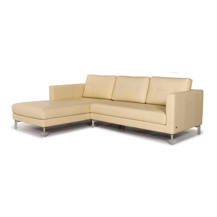 Rolf Benz Leather Corner Sofa Yellow Light Yellow Sofa Couch