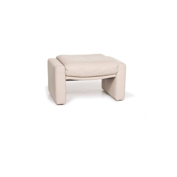 Tabouret en cuir Rolf Benz gris #12970
