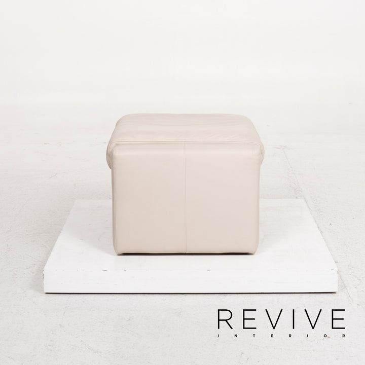 Tabouret en cuir Rolf Benz gris #12970