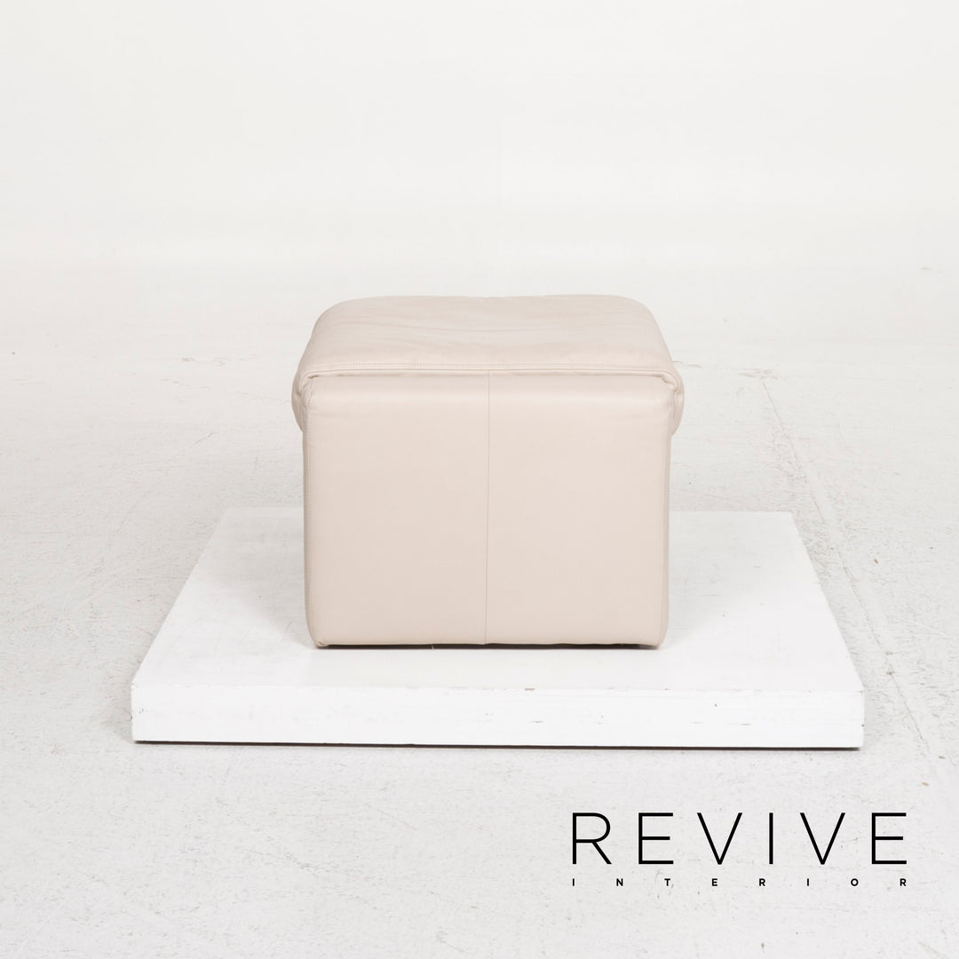 Tabouret en cuir Rolf Benz gris #12970