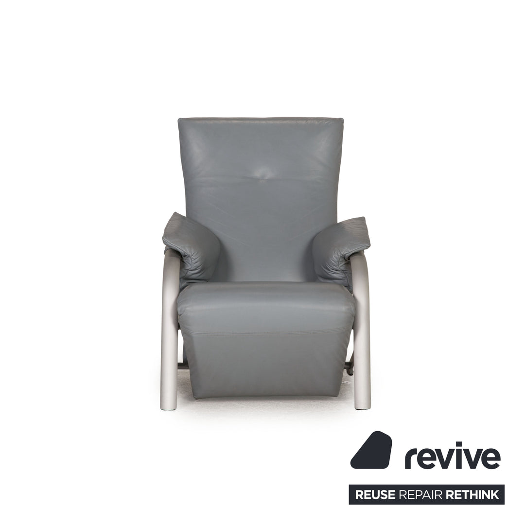Rolf Benz Leder Sessel Grau Funktion Relaxfunktion