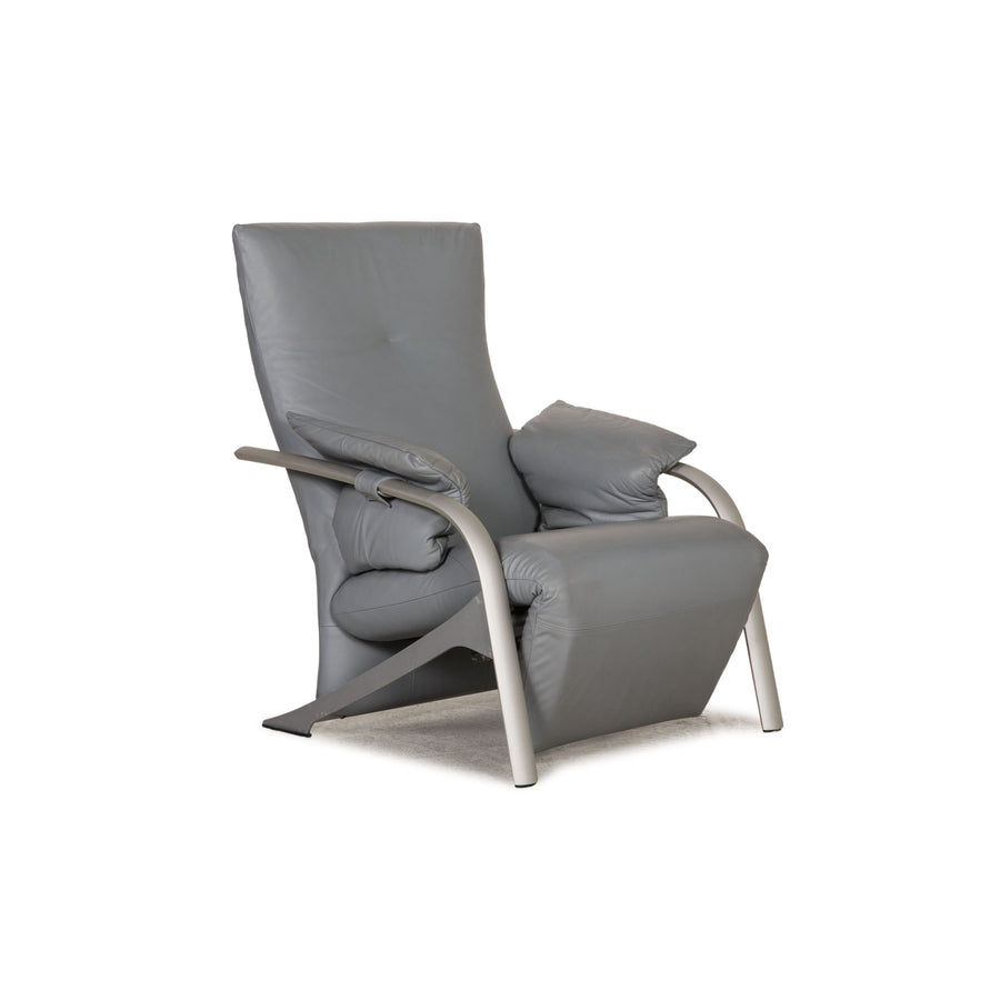Rolf Benz Leder Sessel Grau Funktion Relaxfunktion