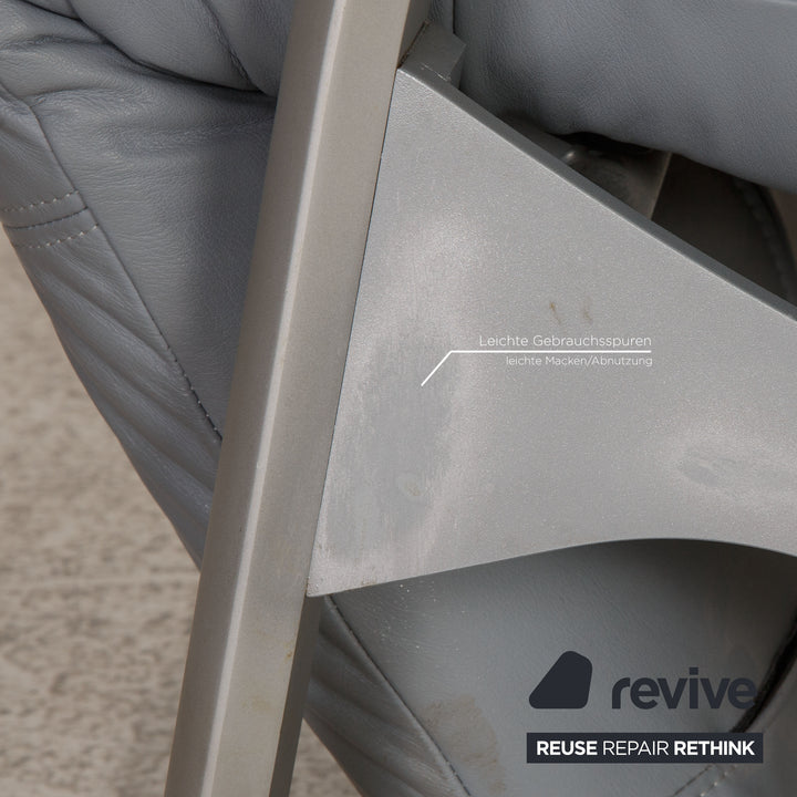 Rolf Benz Leder Sessel Grau Funktion Relaxfunktion