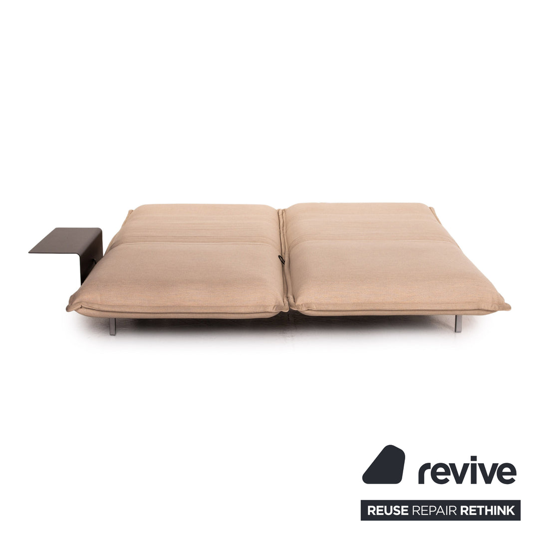 Rolf Benz Nova Stoff Sofa Beige Schlaffunktion Funktion Relaxfunktion Schlafsofa Couch