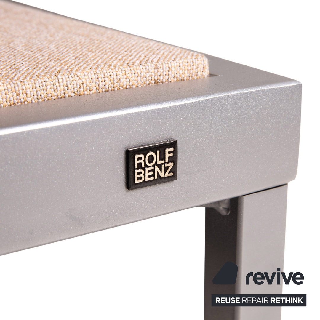 Rolf Benz Nova Stoff Sofa Beige Schlaffunktion Funktion Relaxfunktion Schlafsofa Couch